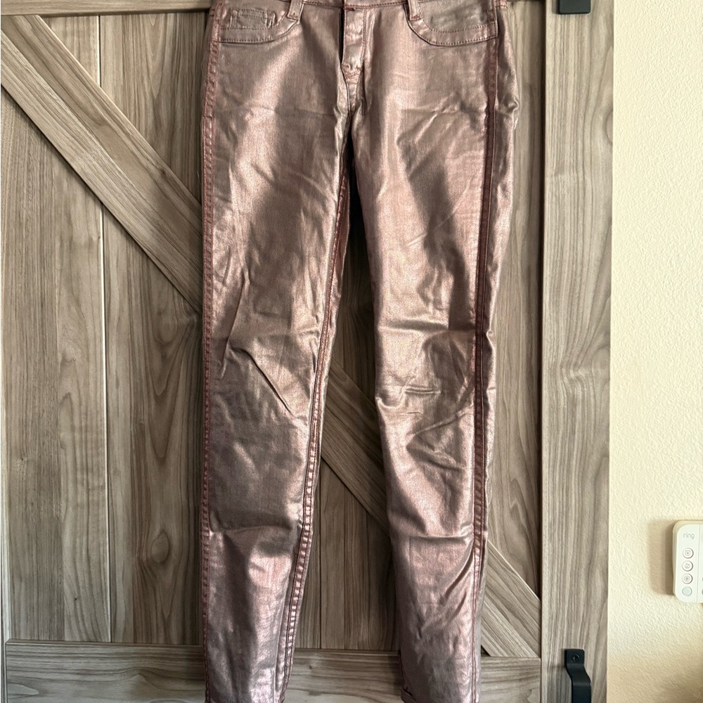 Shimmering Rose Gold Pants REVERSIBLE